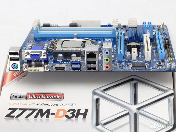 Комплект плата Z77M-D3H проц 3570K память 2х4 Гб