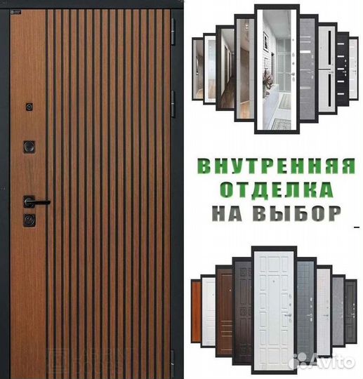 Дверь входная коричневая Италия шумо-изоляционная