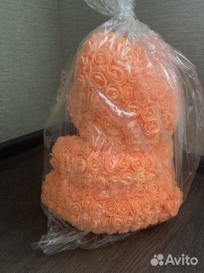 Мишка из роз 40 см