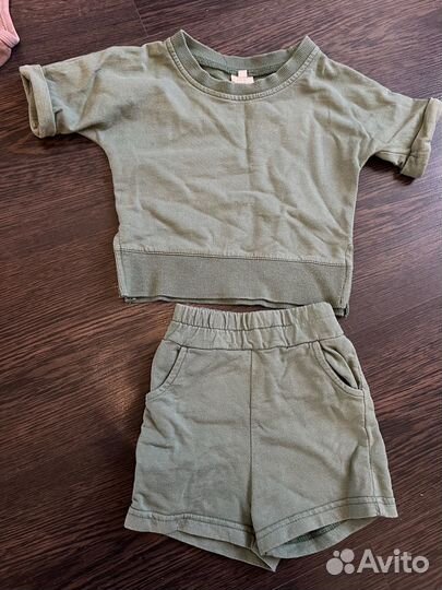 Детские летние вещи на мальчика пакетом 80