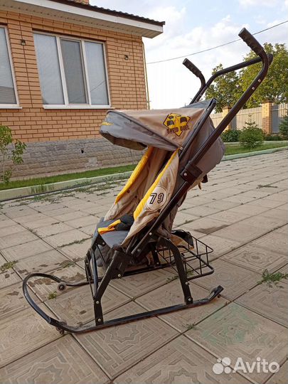 Детские санки коляска