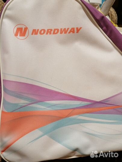Коньки nordway + сумка, + спец.носки