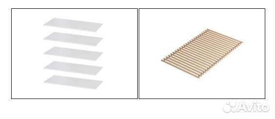 Кровать двуспальная Крафт/Белый