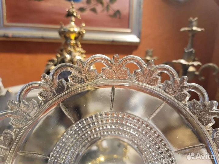 Цветное стекло ссср,сервиз Ажурный