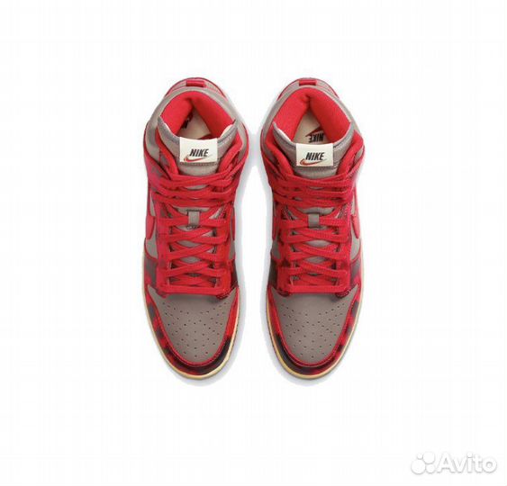 Nike Dunk High 1985 SP Red Camo Acid Wash оригинал