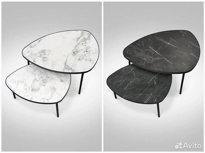 Тумба TV в белом цвете (на опорах)