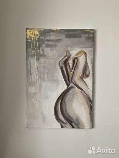 Картина с голым телом девушки