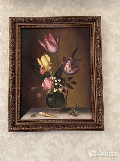 Картина маслом «цветочный натюрморт»