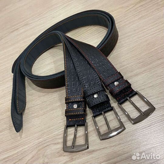Мужской кожаный ремень