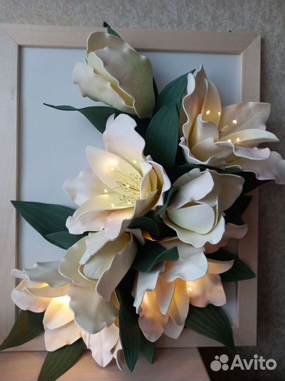 3д картина Лилии с подсветкой