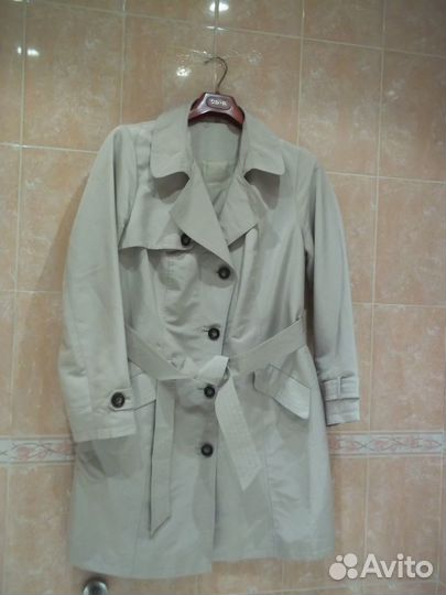 Плащ тренч женский 50 52 размер Marks&Spencer