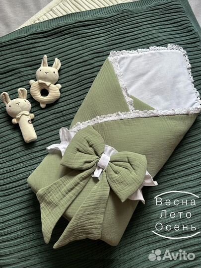 Конверт на выписку летний муслиновый