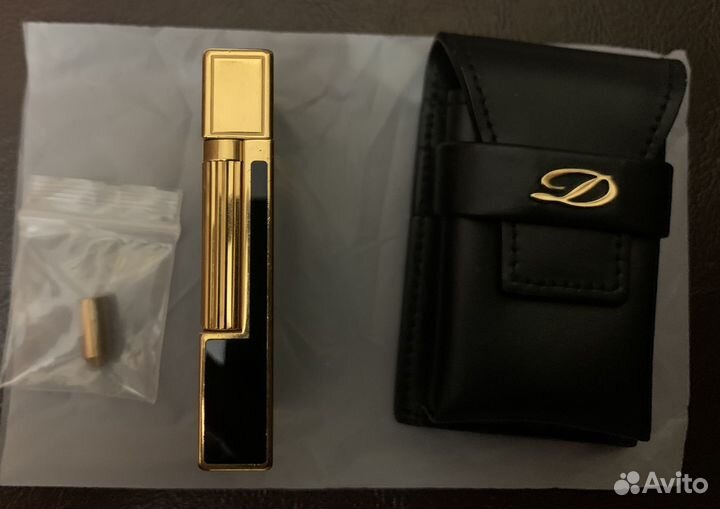 Зажигалка s t dupont оригинал с чехлом