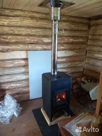 Печь камин на дровах