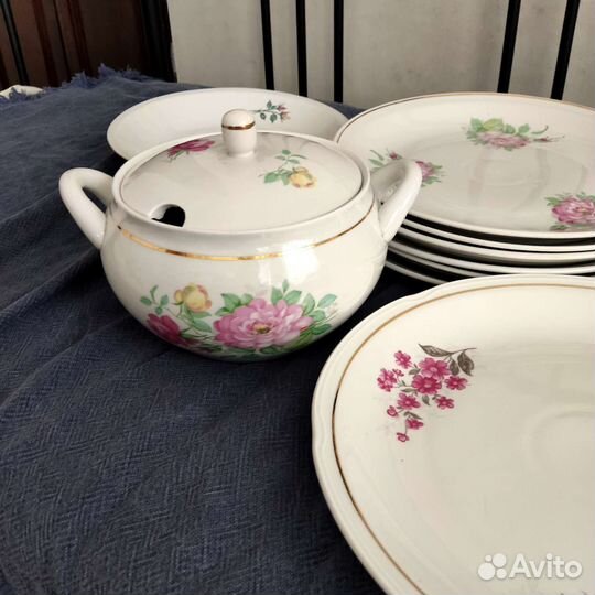 Винтаж:блюда Чайка Kahla фарфор