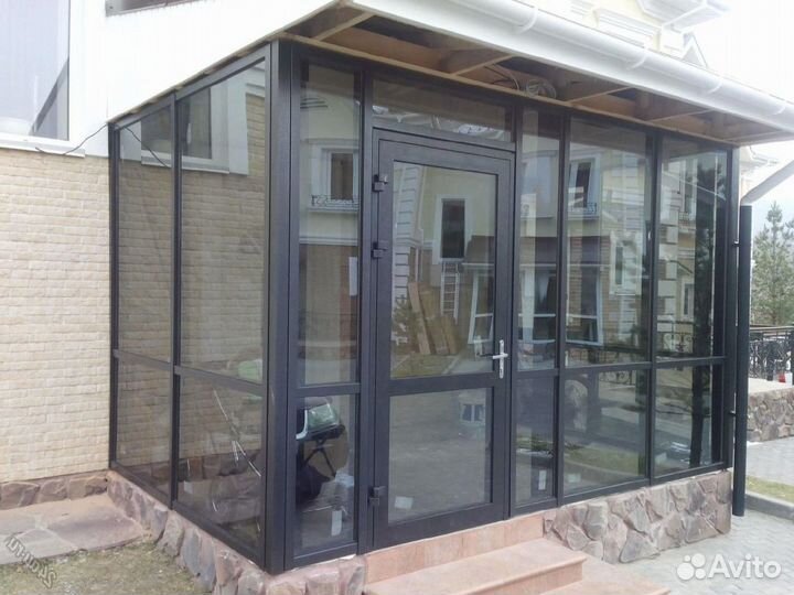 Двери алюминиевые