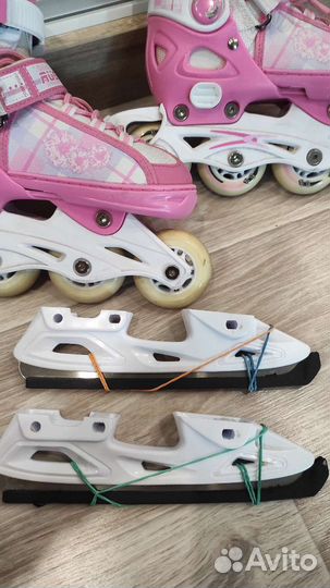 Ролики-коньки и защита