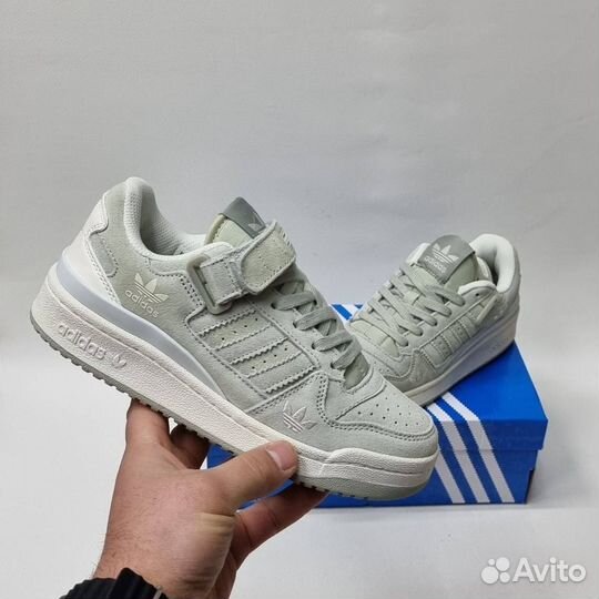 Adidas мужские кроссовки кожаные белые