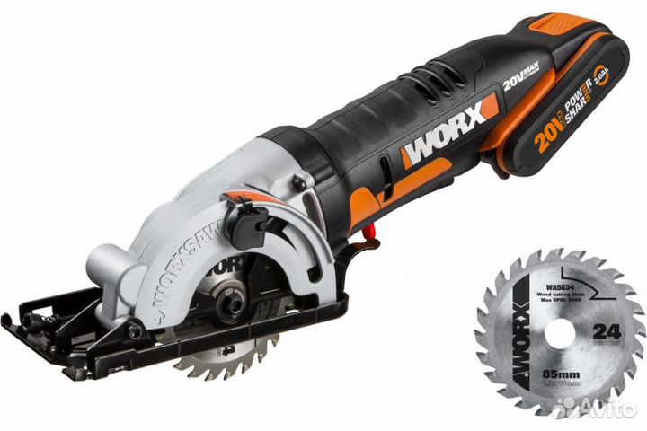 Дисковая аккумуляторная пила worx SAW WX527