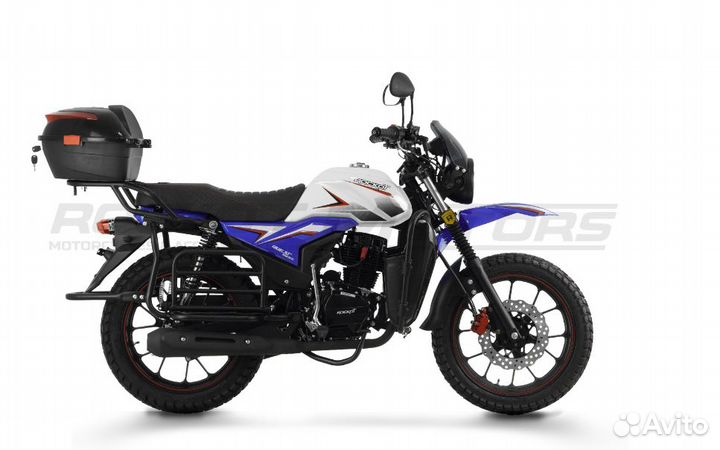 Мотоцикл дорожный rockot quest 150 (белый/синий гл