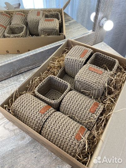Корзиночки вязаные