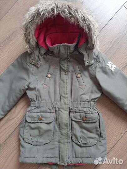 Стильная куртка парка демисезонная для девочки 110