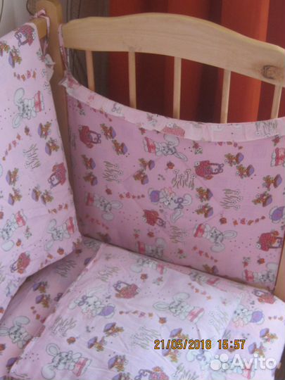 Комплект бортики + постельное