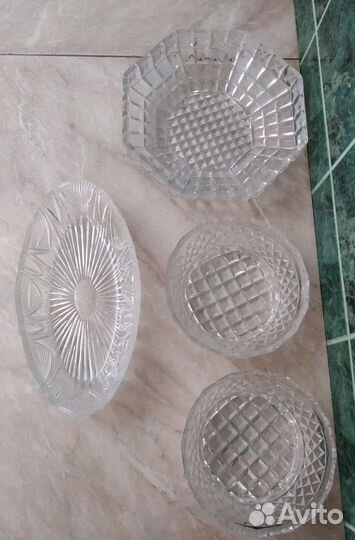Ваза хрустальная большая СССР