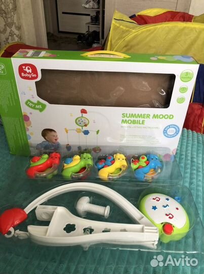 Мобиль на кроватку новый