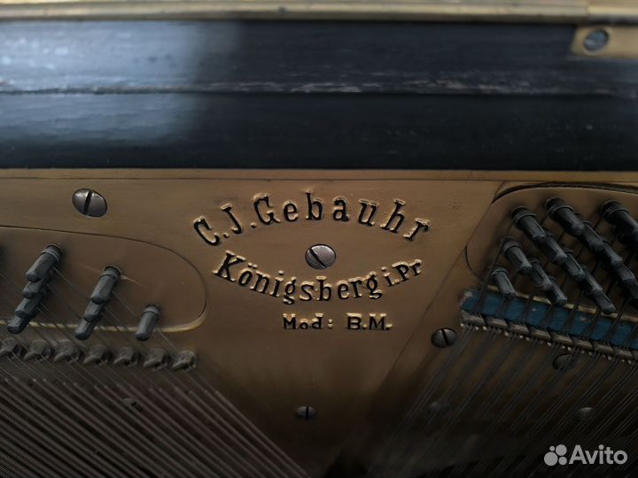 Старинное пианино C. J. Gebauhr