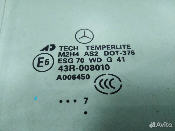 Стекло двери задней правой Mercedes-Benz ML-Class
