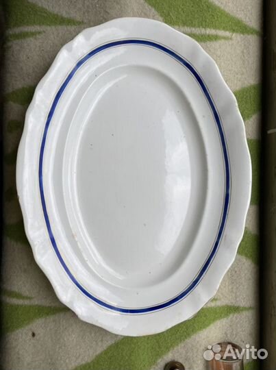 Большое овальное блюдо раннее Конаково