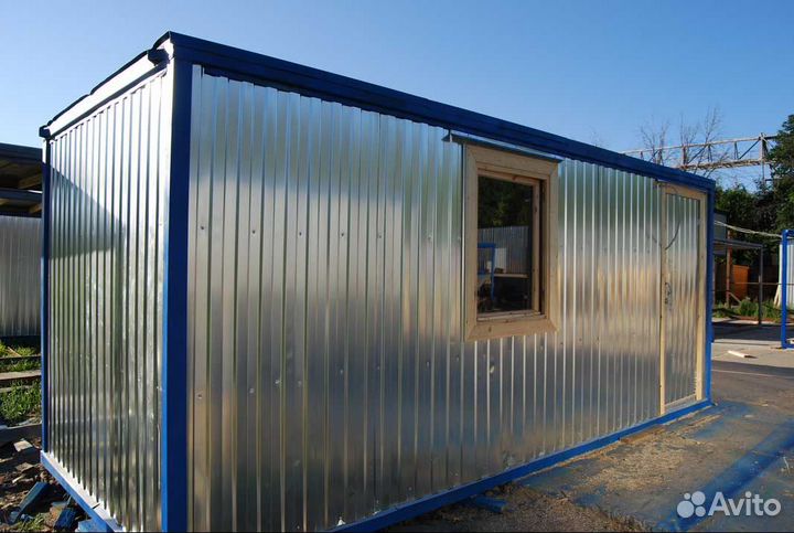 Бытовка 5*2,4*2,4, металлическая, (лдсп)