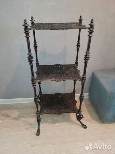 Этажерка кованая антиквариат