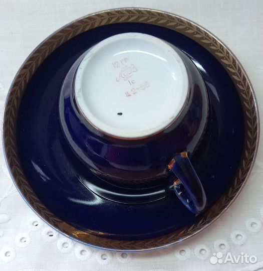 Чайная пара кобальт лфз