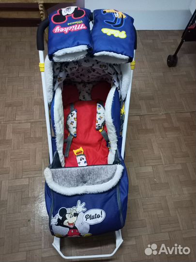 Детские санки коляска бу