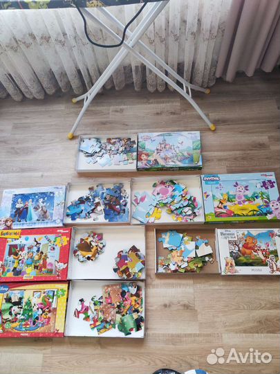Пазлы для детей 6 штук