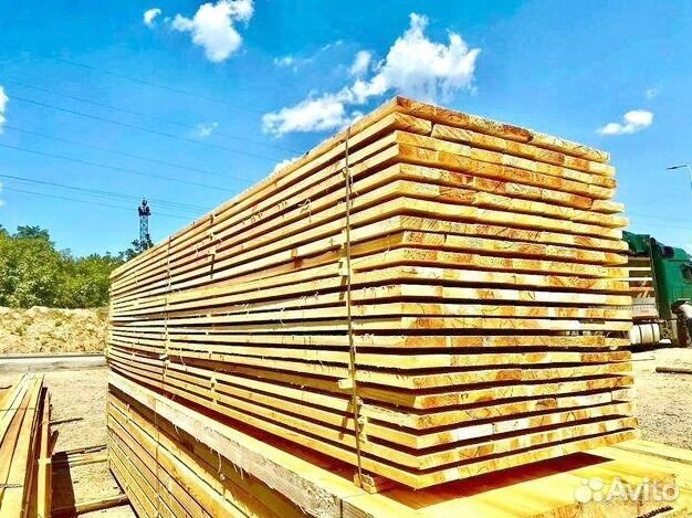 Доска обрезная 2 сорт 25х150 Отрадинское