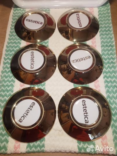 Чайные блюдца, 6-штук