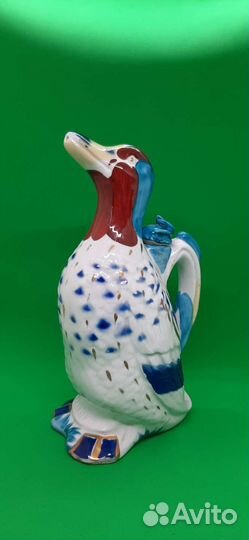 Фарфоровый штоф графин Утка лфз статуэтка