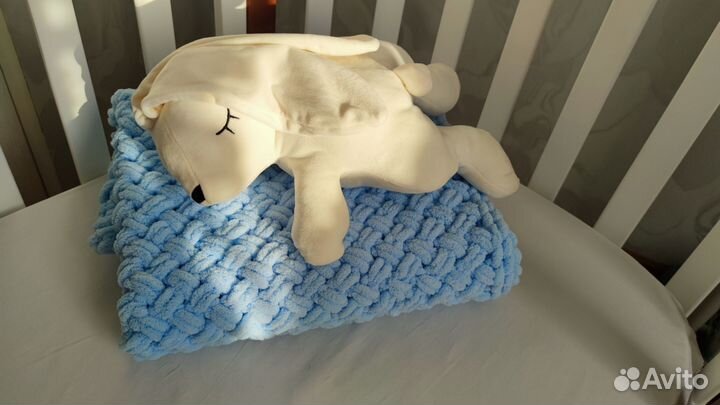 Плед из Alize Puffy узор 