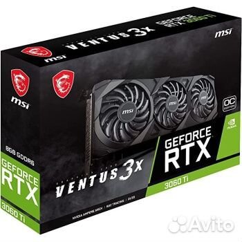 MSI GeForce RTX 3060 Ti ventus 3X 8G OC LHR новая