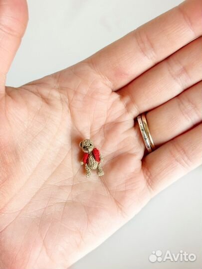 Миниатюрный мишка тедди крючком, амигуруми