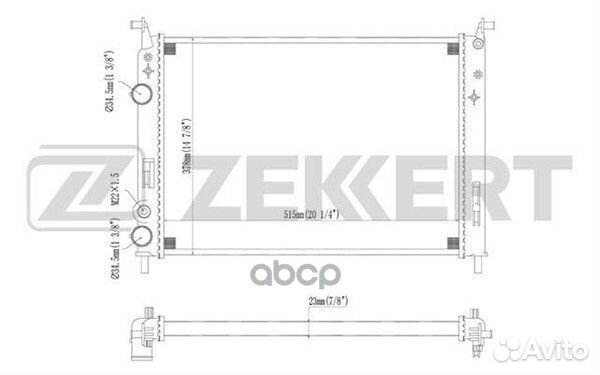 Радиатор охл. дв. Fiat Palio (178) 98- mk-1105