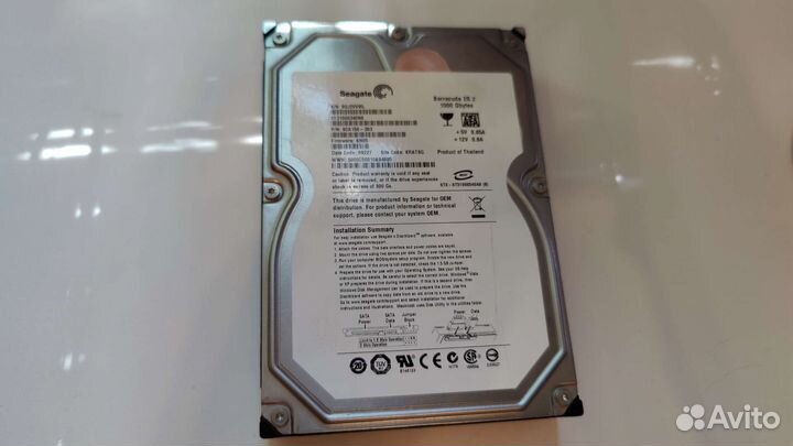 Жёсткий диск Seagate barracuda es.2 1000Gb