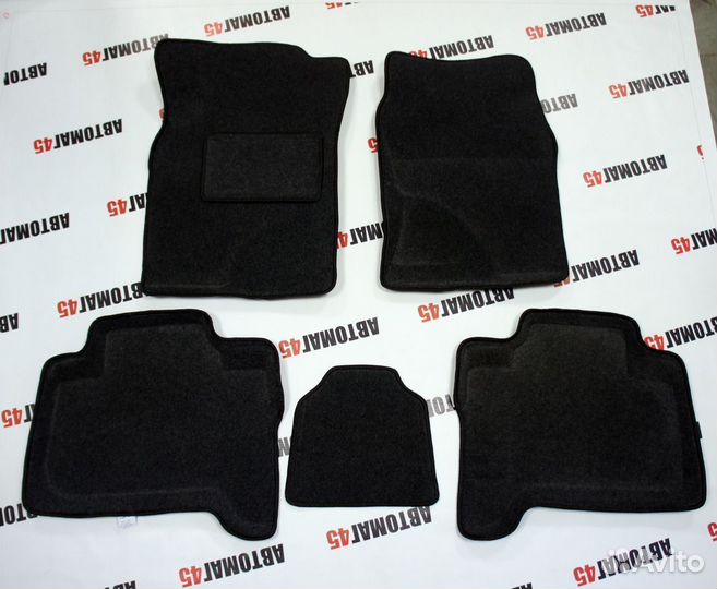 3D ворсовые коврики Toyota Prado 120 2002-2010г