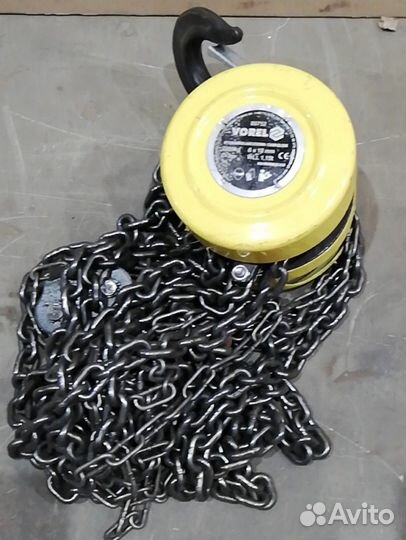 Цепная таль vorel 3м х 2000кг 80752