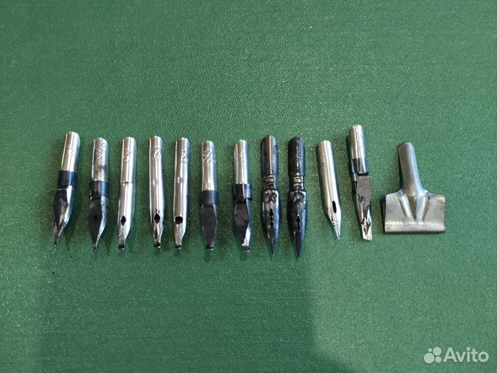 СССР Перья плакатные, писчие, тушь, худ. кисти