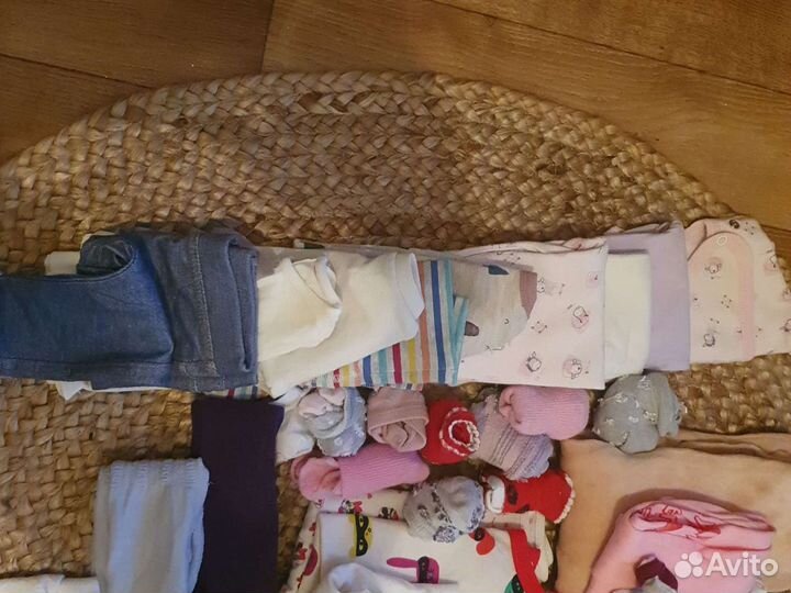 Вещи для девочки пакетом от 0 до 18 мес