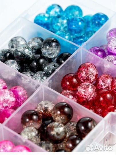 Бусины стеклянные